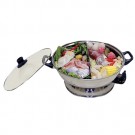 2-In-1 Steamboat Stainless Steel Hot Pot - Electrical Hamper