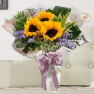 Hand Bouquet Sunflowers