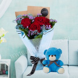 Bear & Bouquet