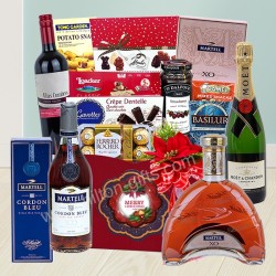 Christmas Wine & Chocolate Hamper