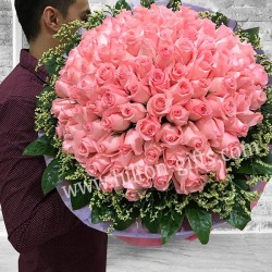 Peach Roses Hand bouquet	
