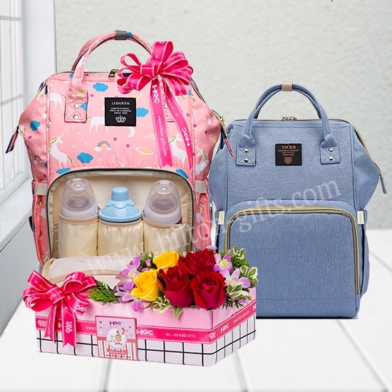 Baby Bag & Flowers
