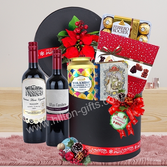 Christmas Wine & Chocolate Hamper