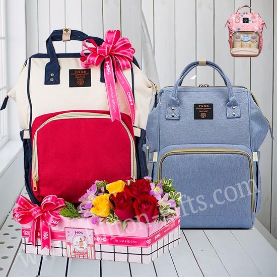 Baby Bag & Flowers