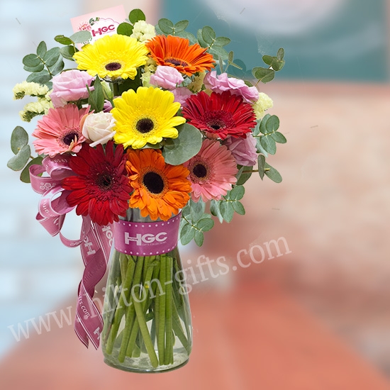 Table Bouquet In Glass
